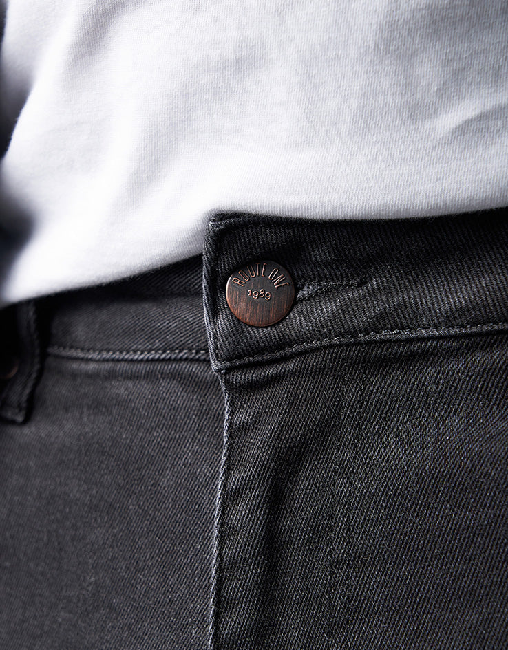 Route One Baggy Denim Jeans - Black