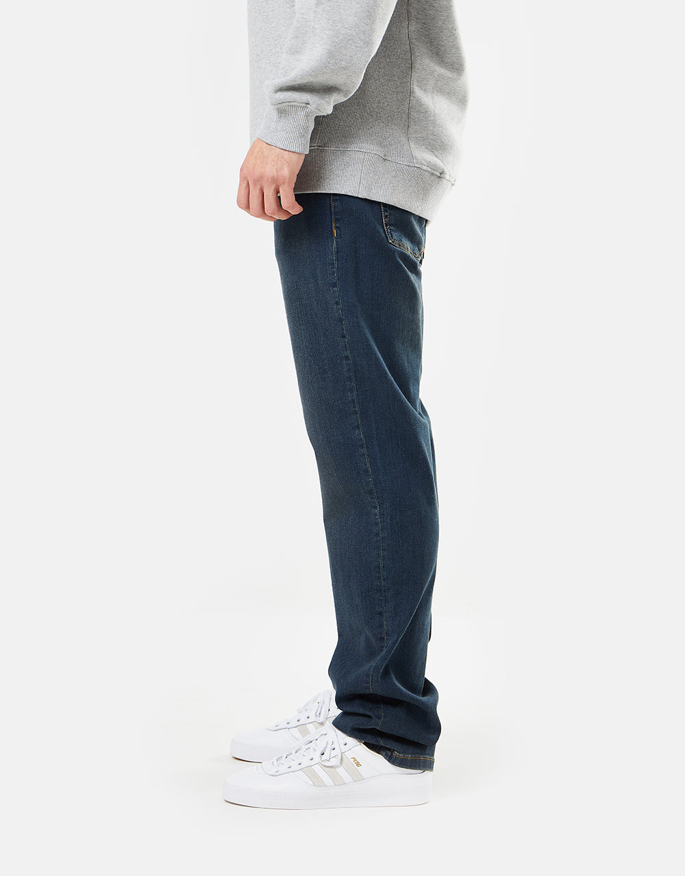 Route One Relaxed Denim Jeans - Washed Indigo