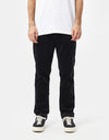 Route One Slim Fit Cords - Black