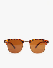 Route One Clubmaster Sunglasses - Tortoise