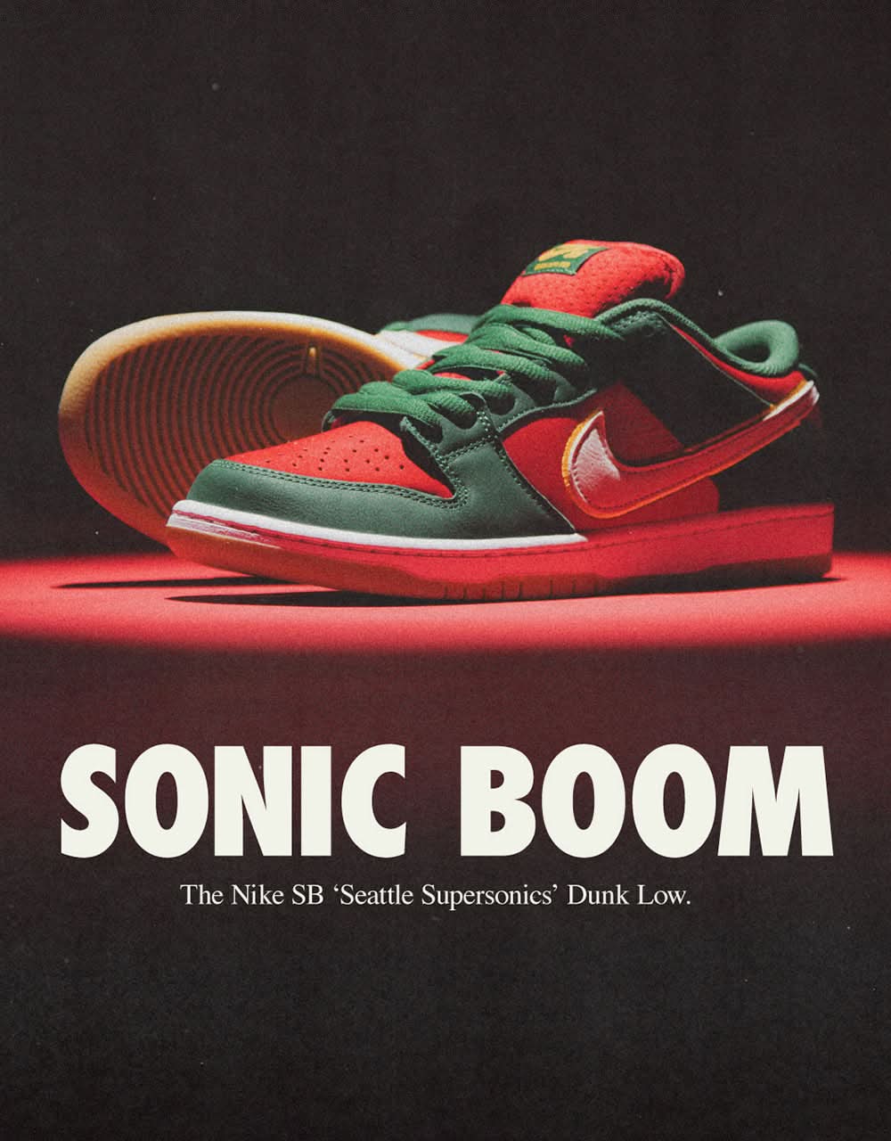 Nike SB 'Seattle SuperSonics' Dunk Low Pro Premium Skate Shoes