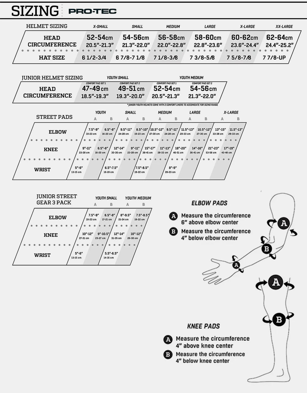 Pro-Tec Street Triple Pad Set - Black