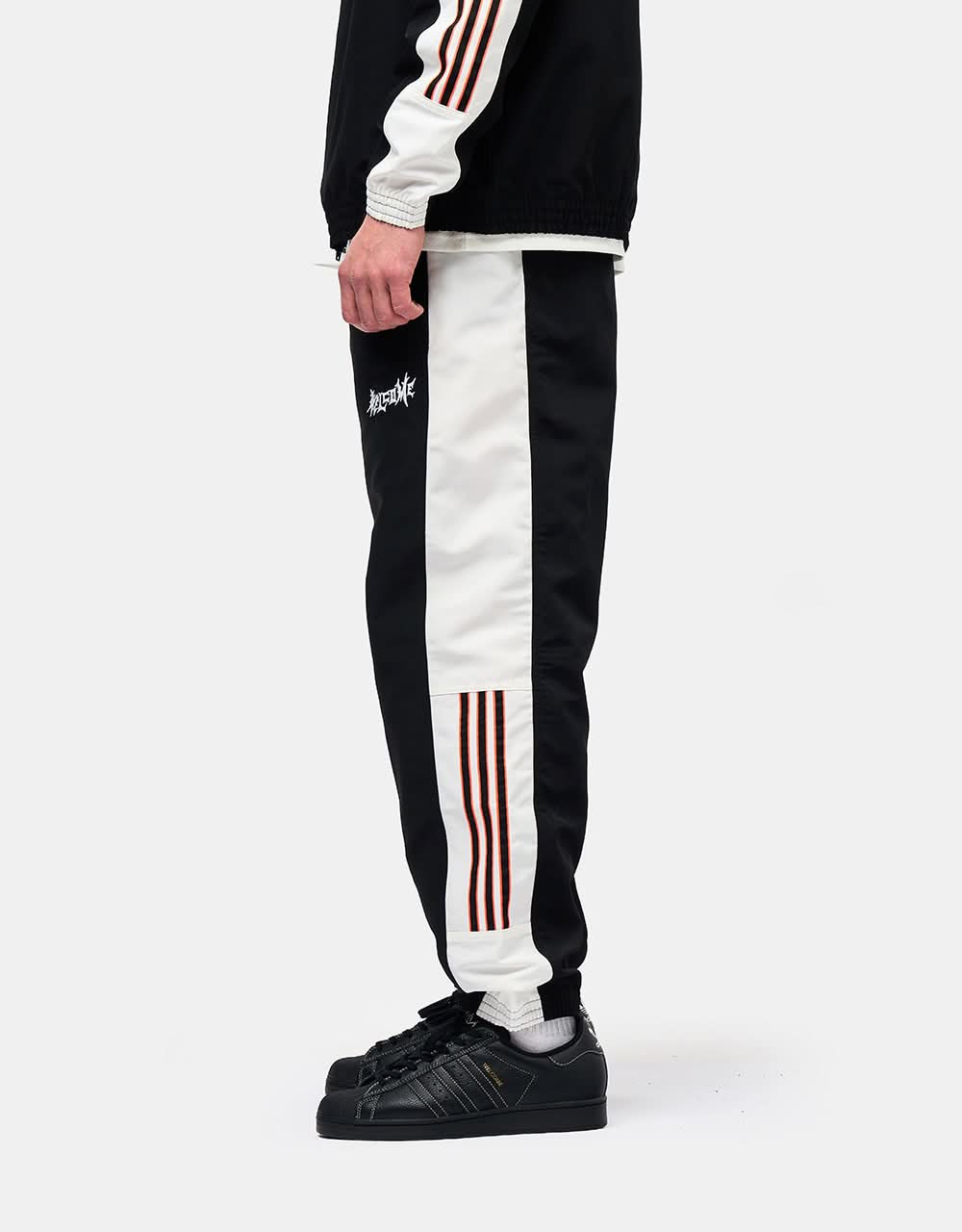 adidas x Welcome Gatsele Track Pant -  Black/Off White