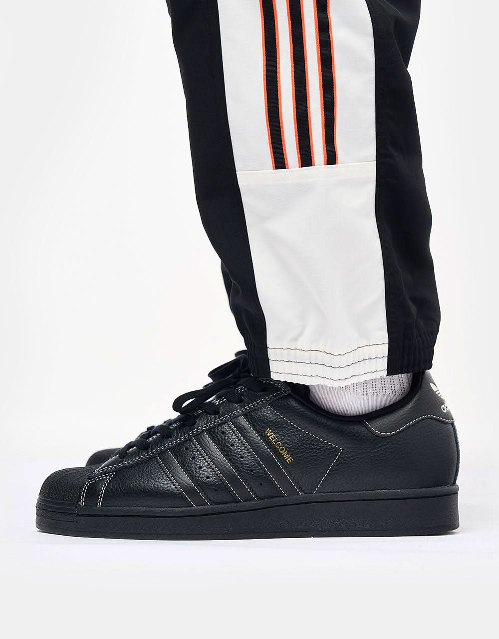 adidas x Welcome Gatsele Track Pant -  Black/Off White