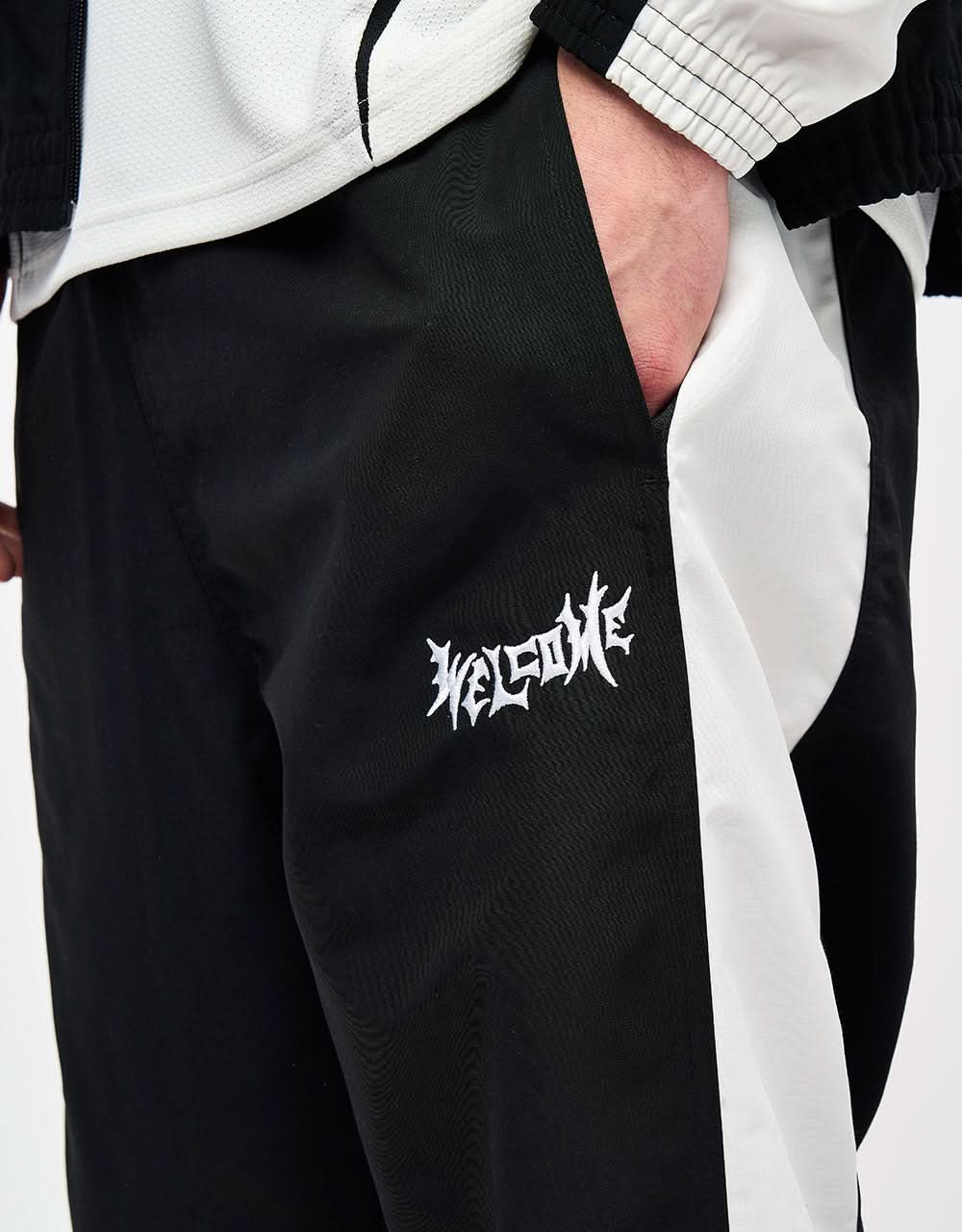 adidas x Welcome Gatsele Track Pant -  Black/Off White