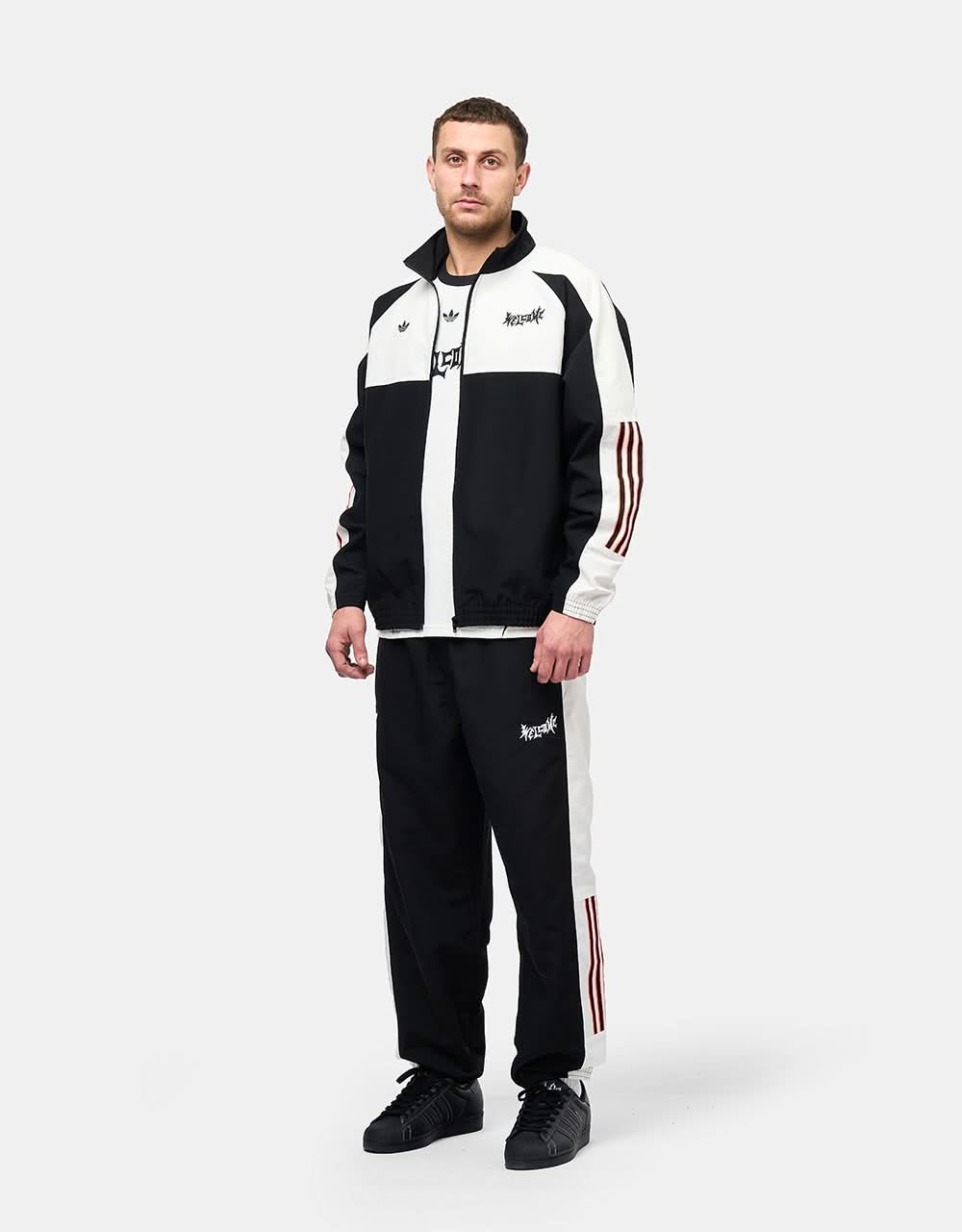 adidas x Welcome Gatsele Track Pant -  Black/Off White