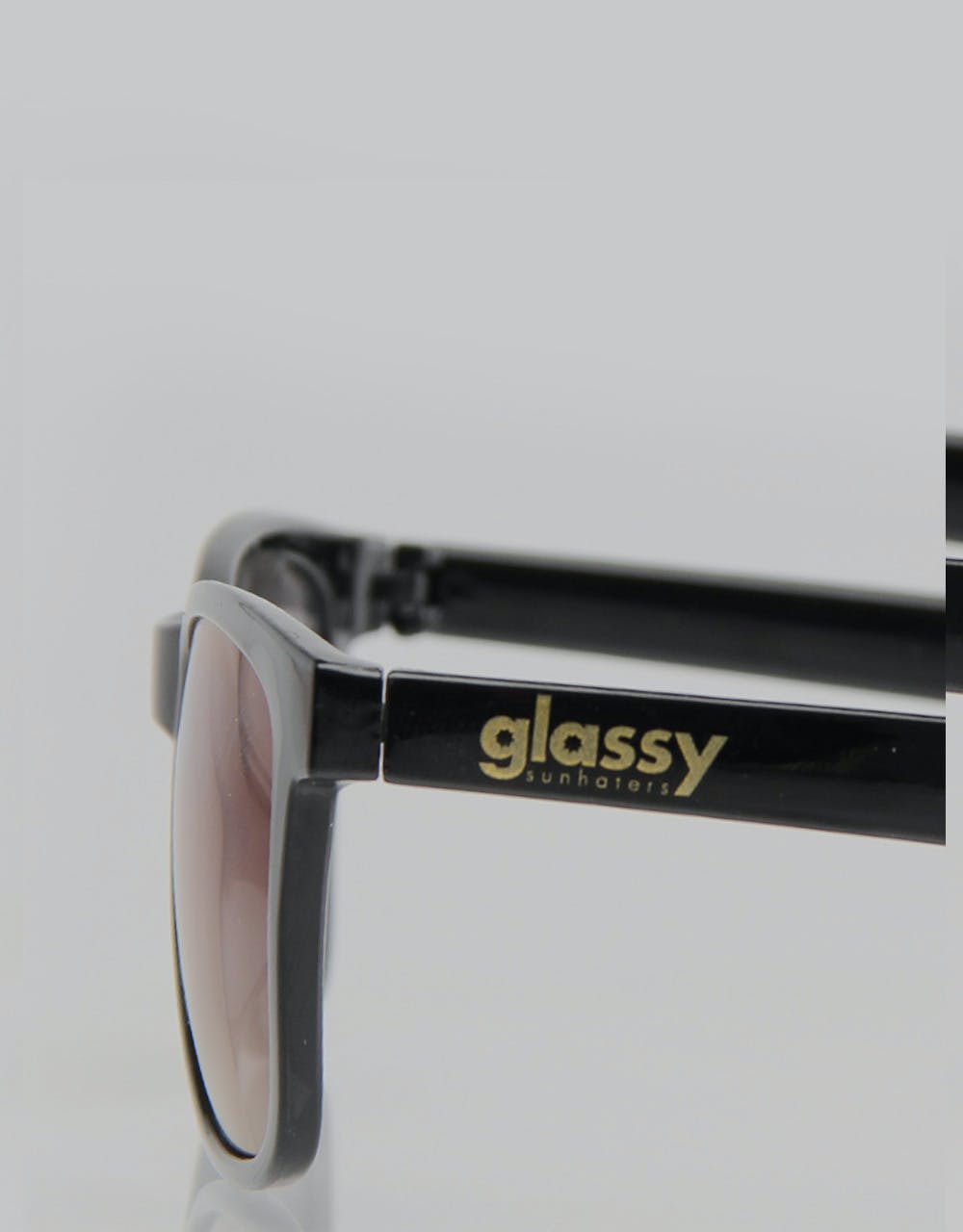 Glassy Sunhater Deric Sunglasses - Black/Blue Mirror