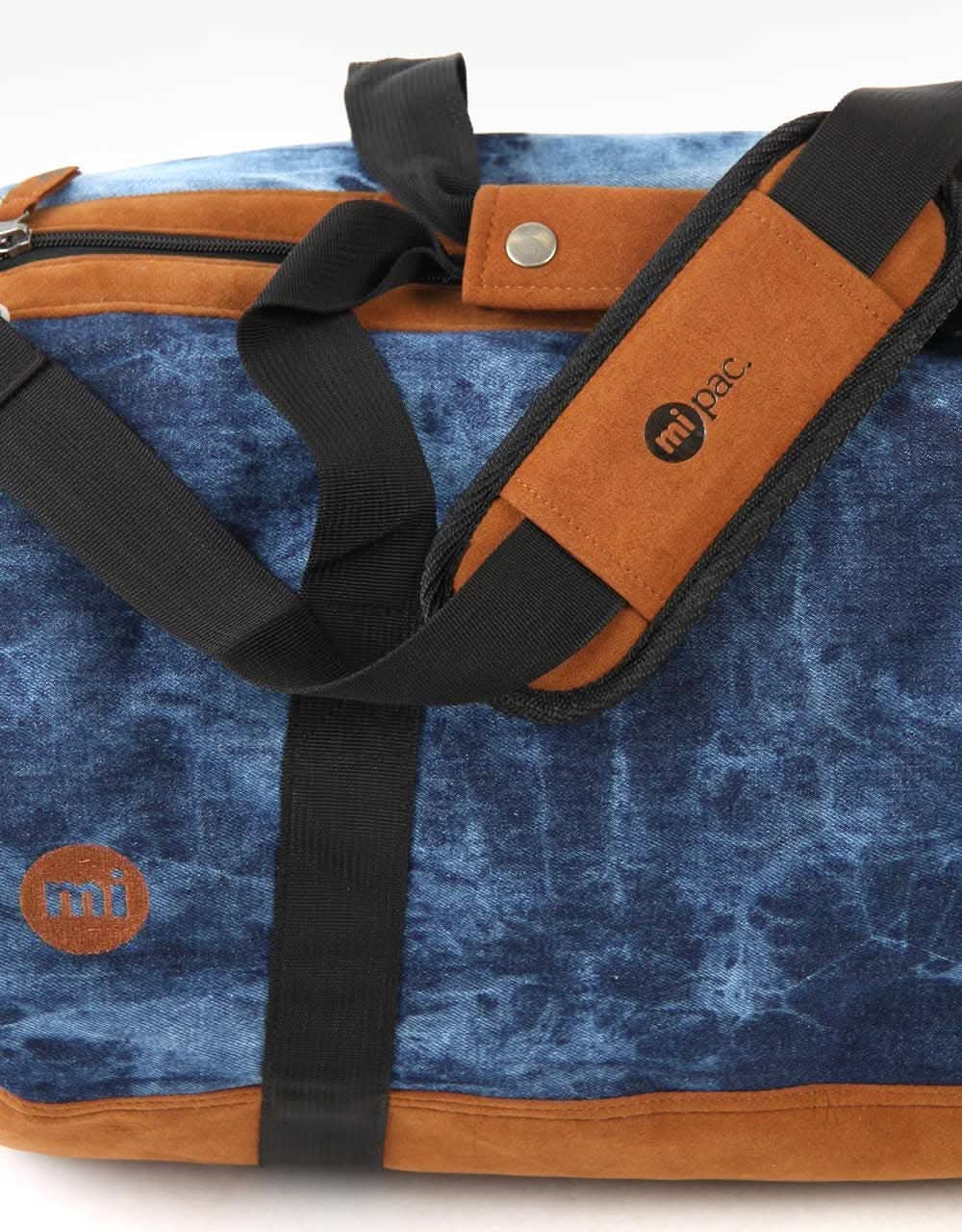 Mi-Pac Denim Dye Duffel Bag - Blue