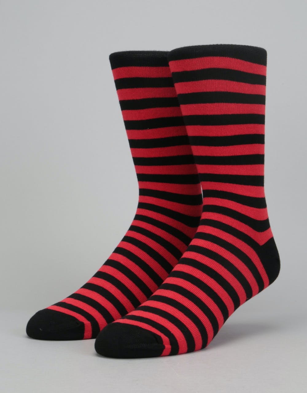 Route One Striped Socks - Black/Red