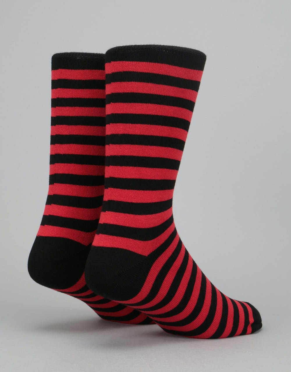 Route One Striped Socks - Black/Red