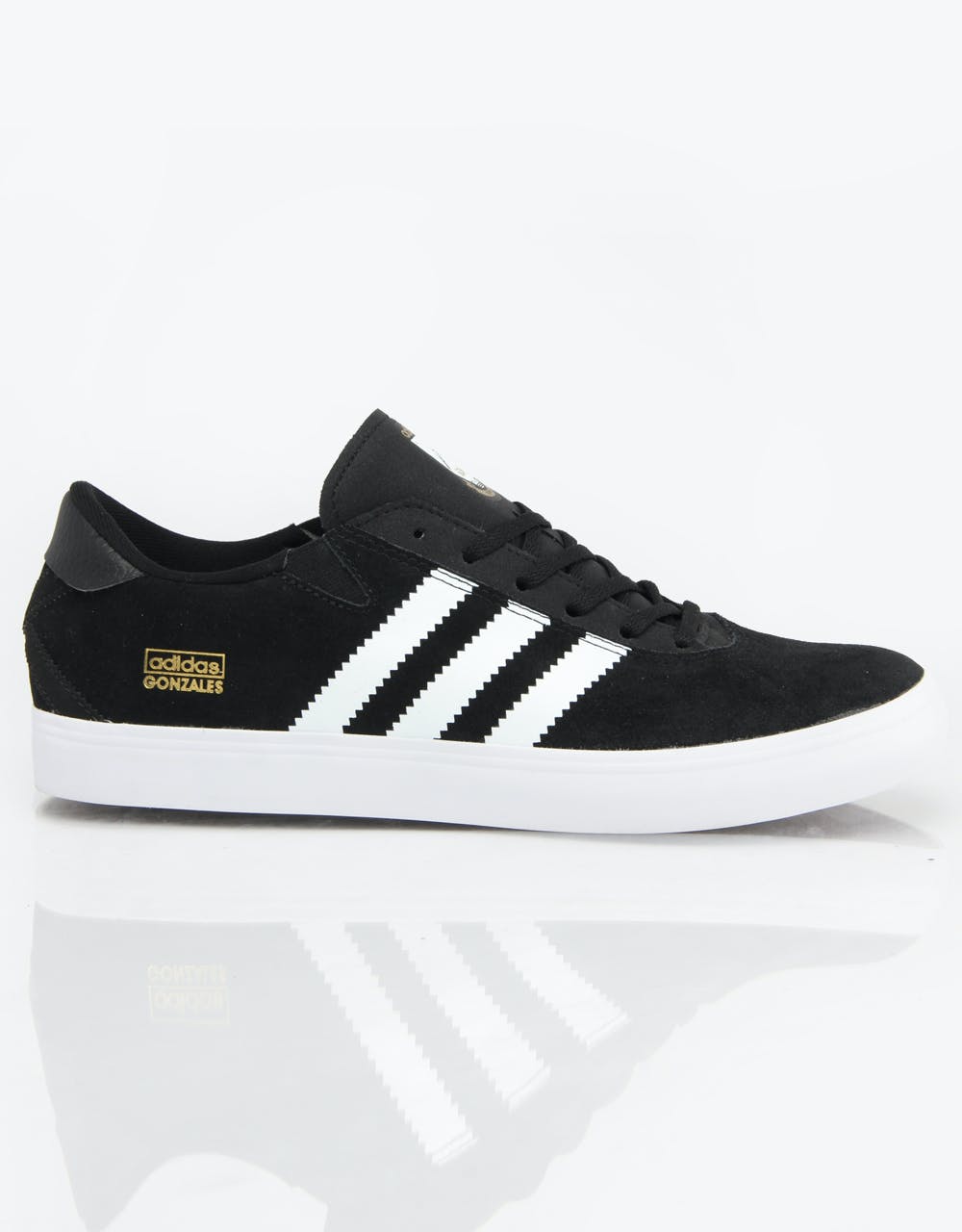 Adidas Gonz Pro Skate Shoes - Black/White/Black