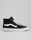 Vans Sk8-Hi Pro Skate Shoes - Black/White/Red