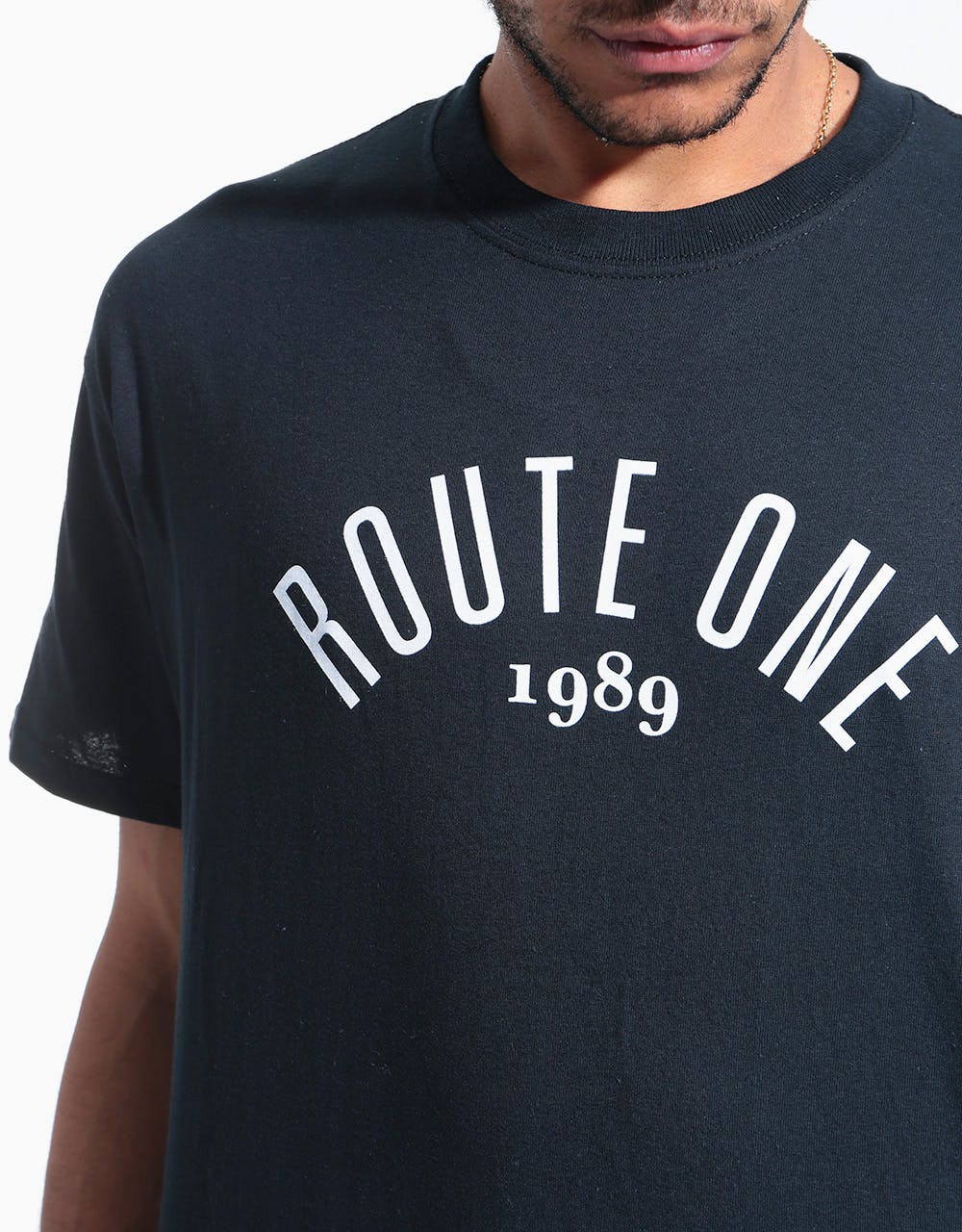 Route One Logo T-Shirt - Black