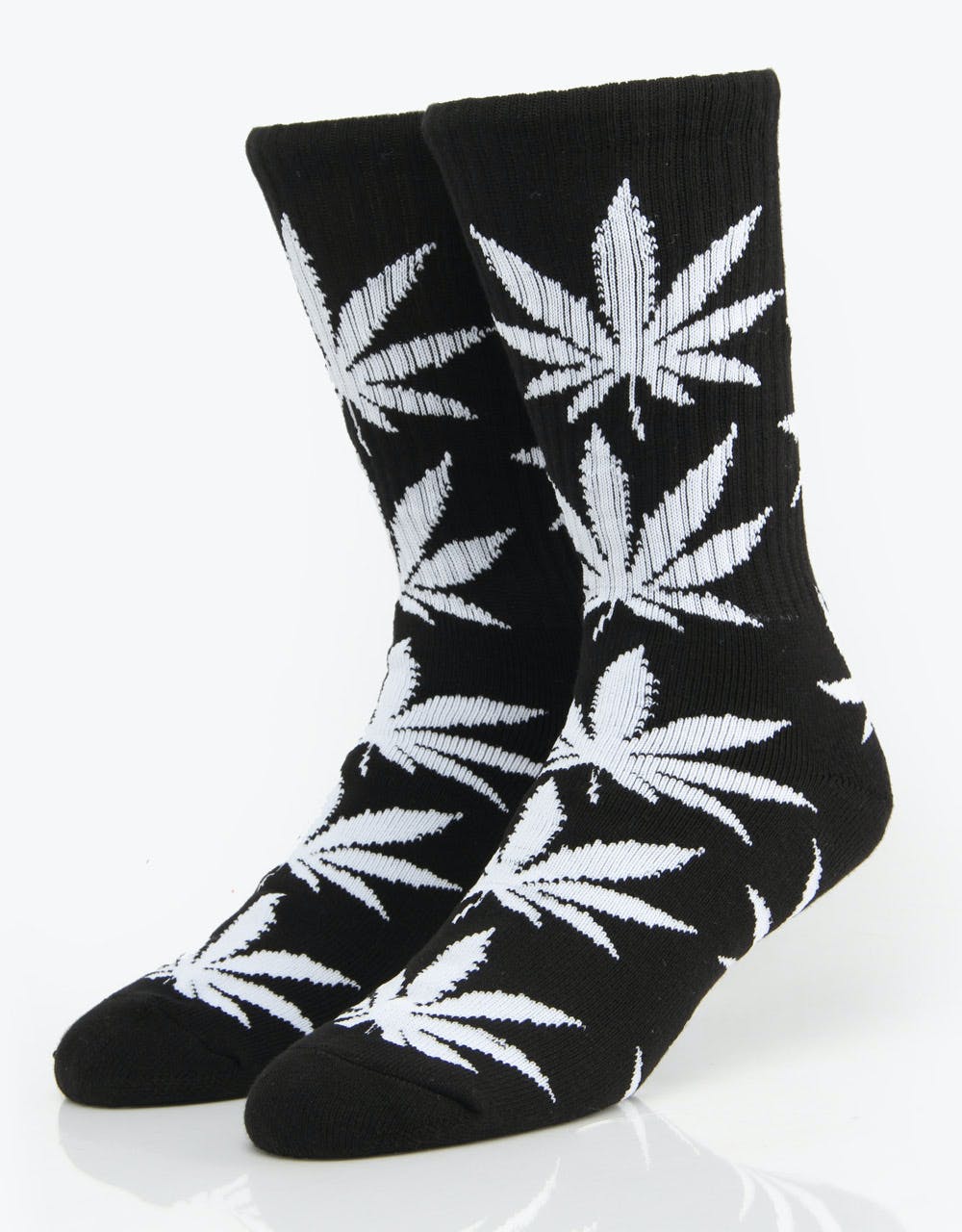 HUF Plantlife Crew Socks - Black/White