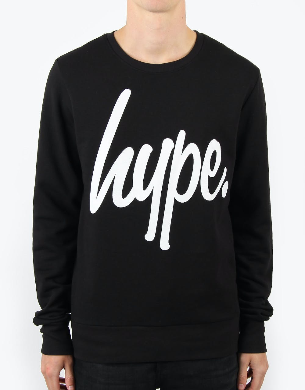 Hype Script Sweatshirt - Black/White
