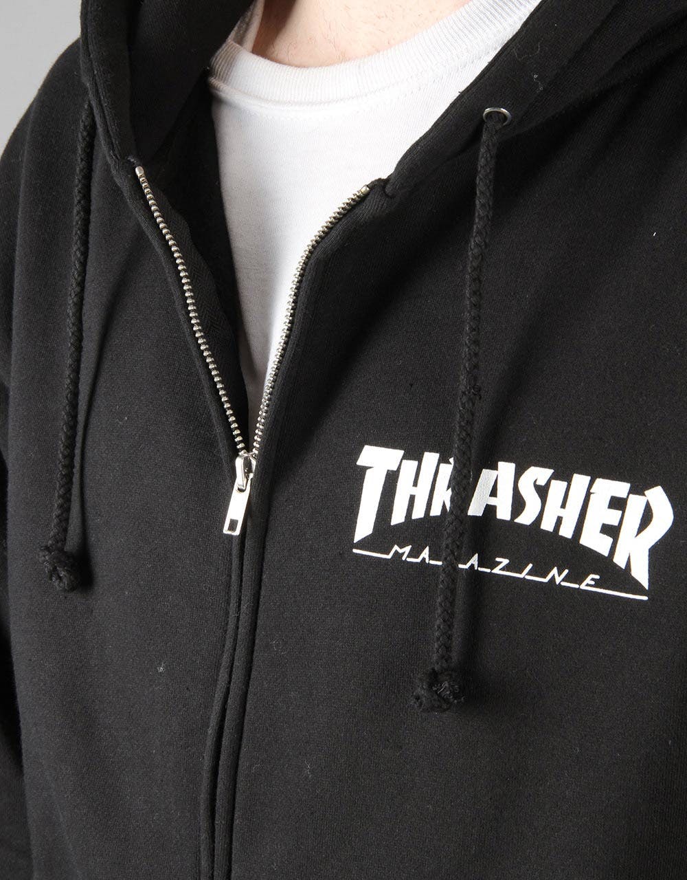 Thrasher Skate Mag Zip Hoodie - Black