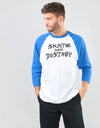Thrasher Skate and Destroy Raglan T-Shirt - White/Blue