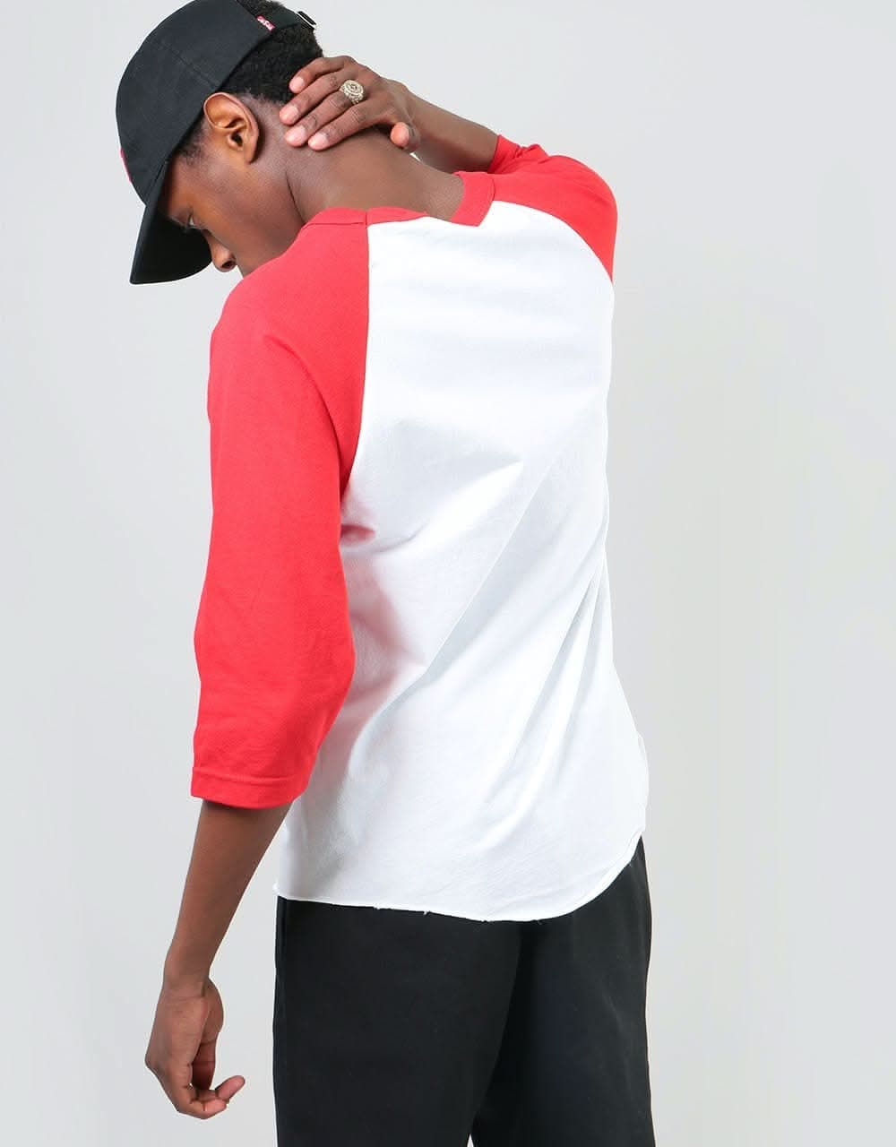 Thrasher Skategoat Raglan T-Shirt - White/Red