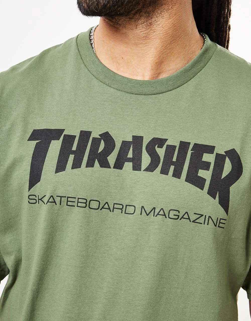 Thrasher Skate Mag T-Shirt - Army Green