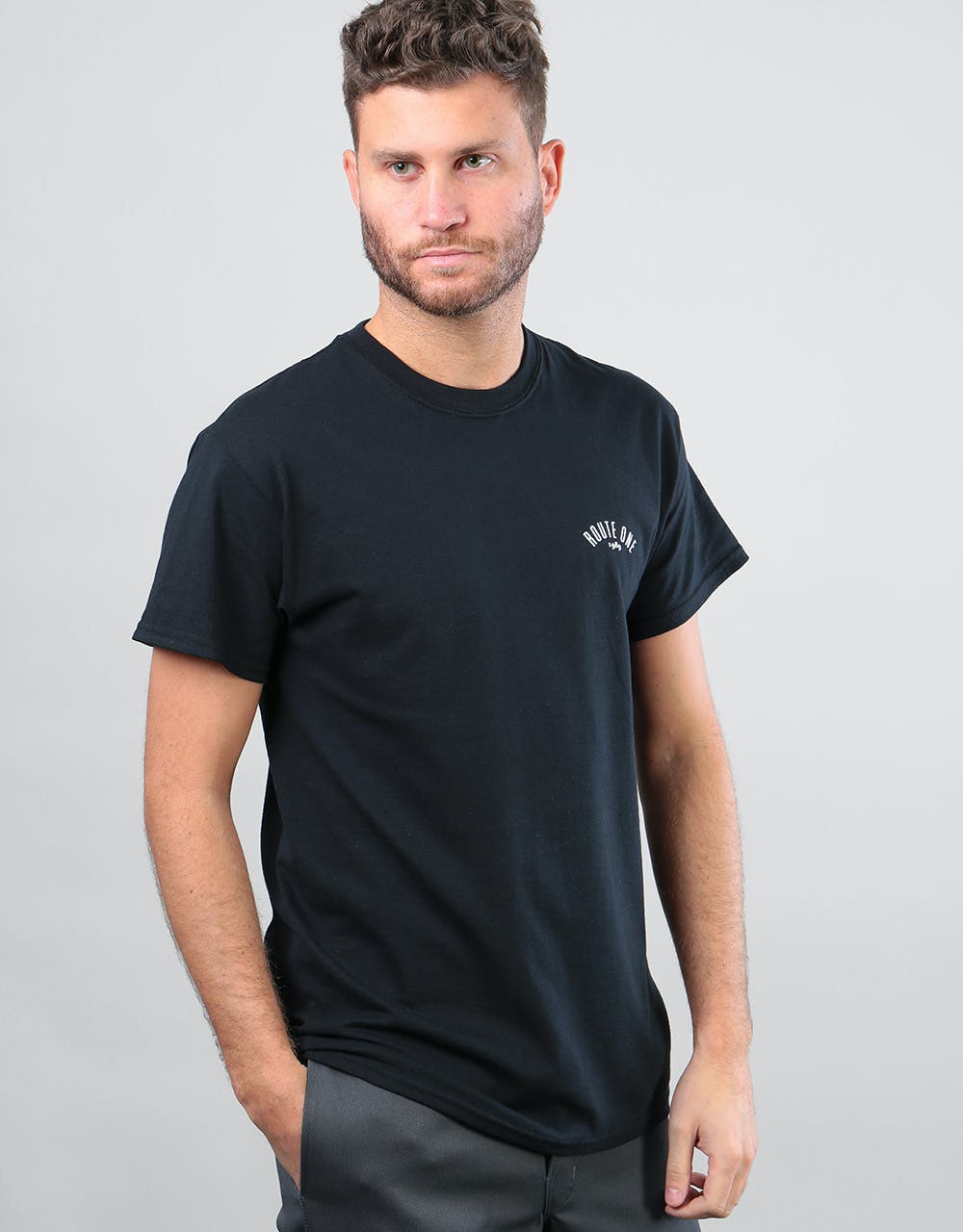 Route One Four Corners T-Shirt - Black