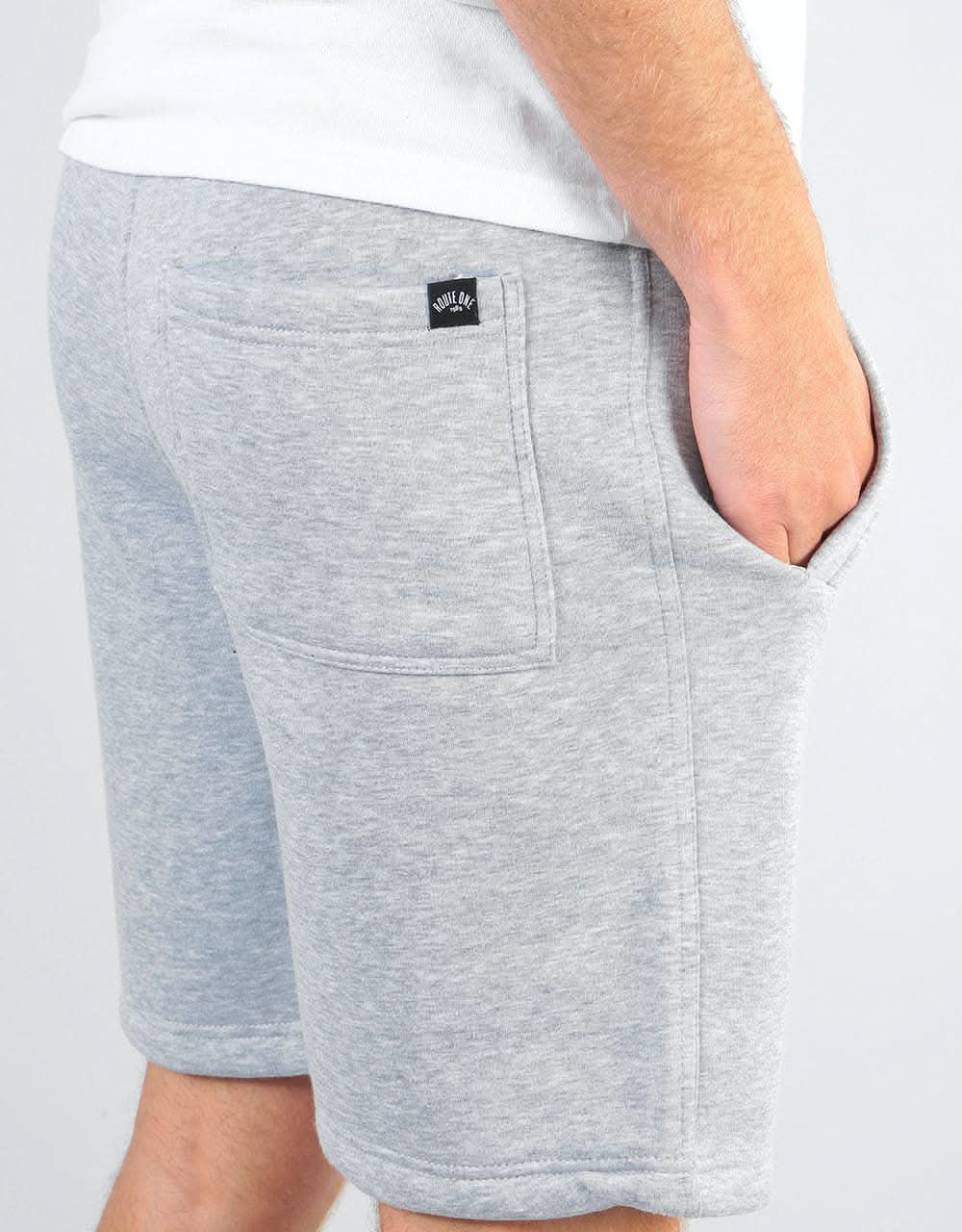 Route One Sweat Shorts - Light Grey Marl