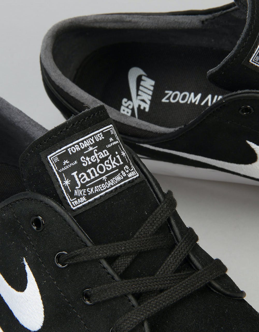 Nike SB Zoom Stefan Janoski Skate Shoes - Black/White