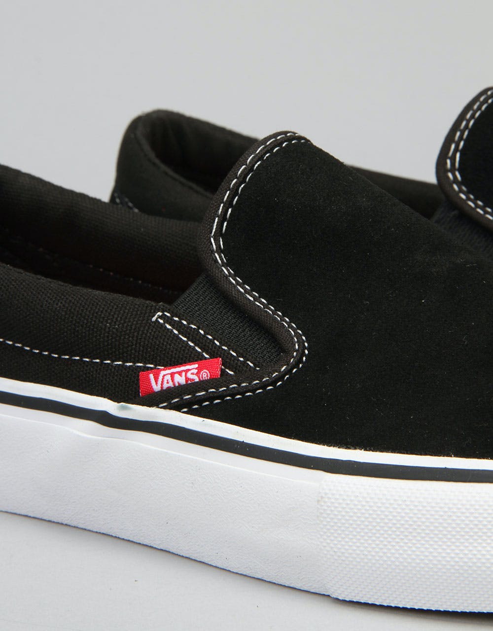 Vans Slip On Pro Skate Shoes - Black/White/Gum