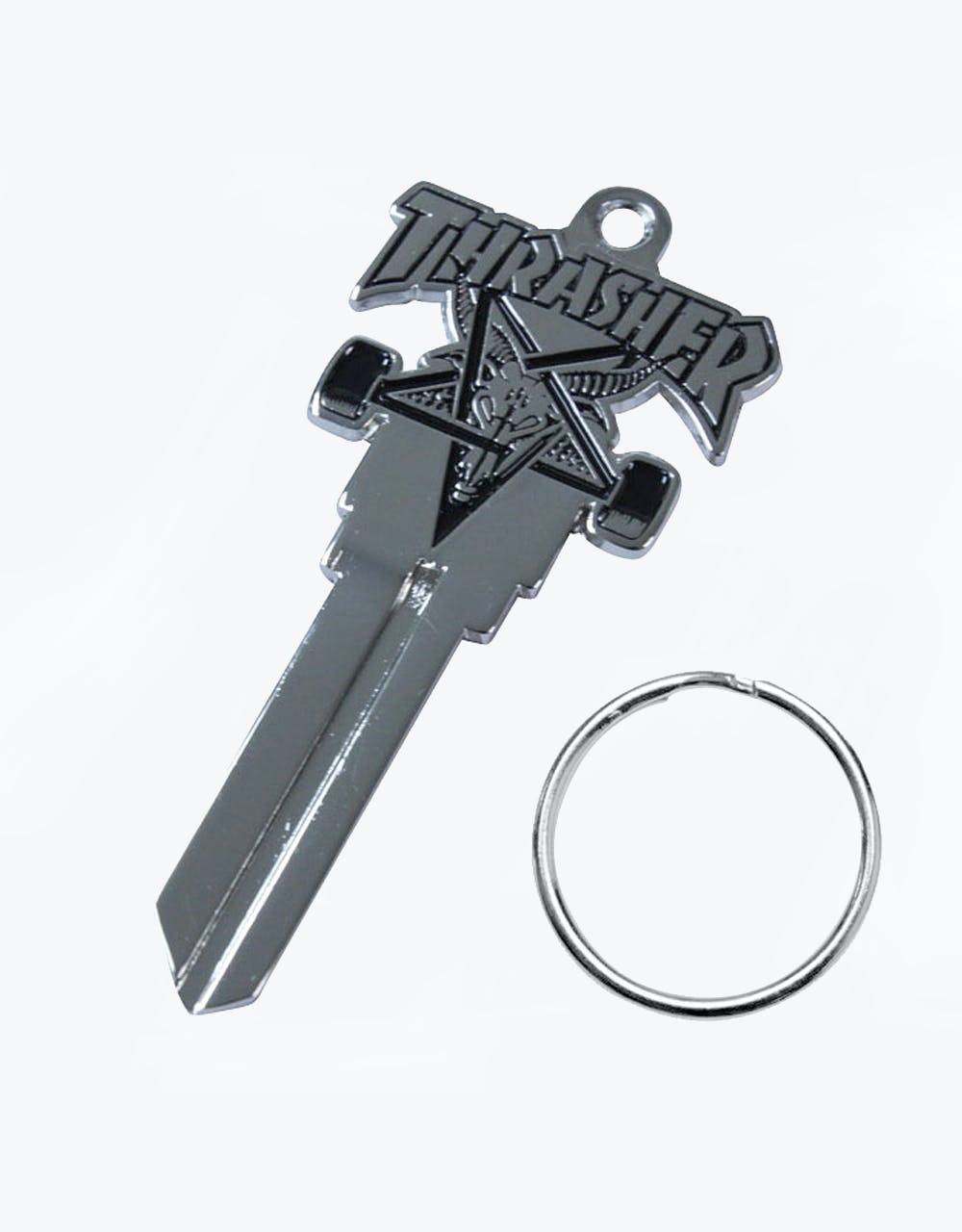 Thrasher Skategoat Key - Silver