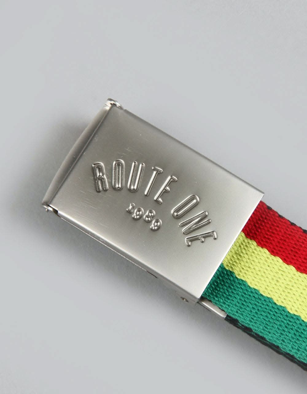 Route One Basic Web Belt - Rasta