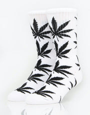 HUF Plantlife Crew Socks - White/Black