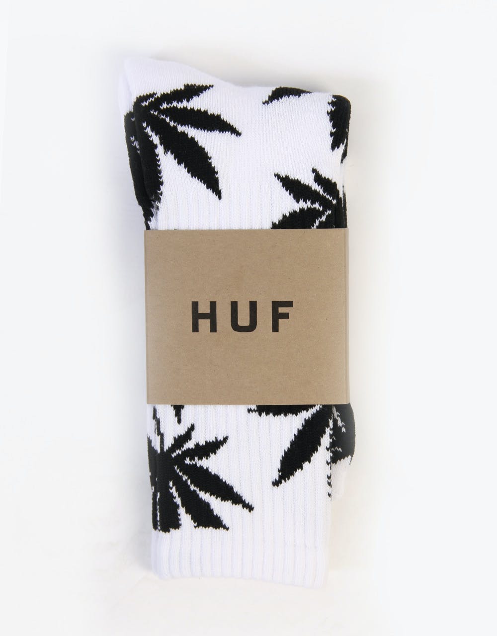 HUF Plantlife Crew Socks - White/Black