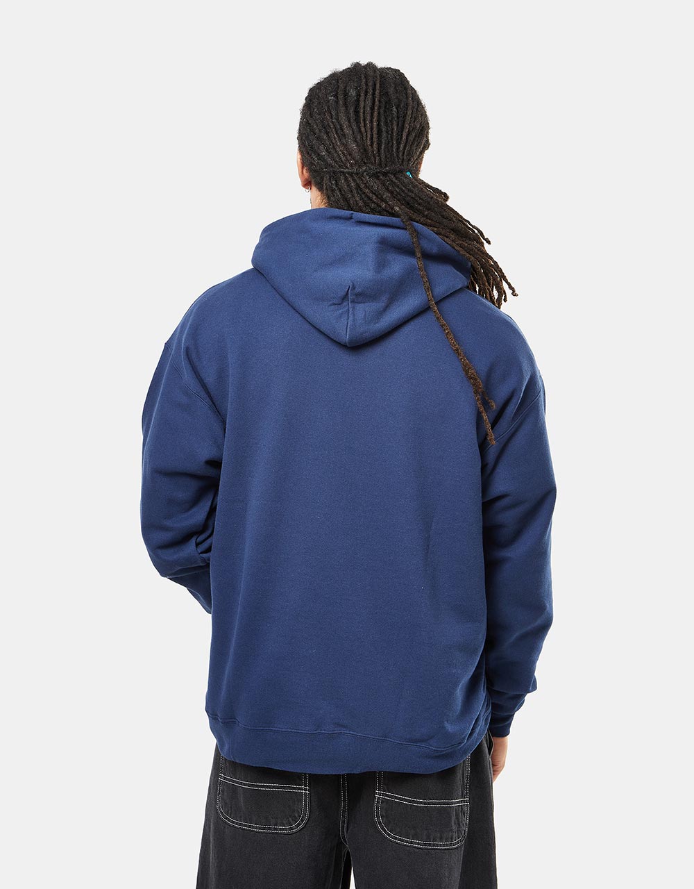 Thrasher Flame Logo Pullover Hoodie - Navy