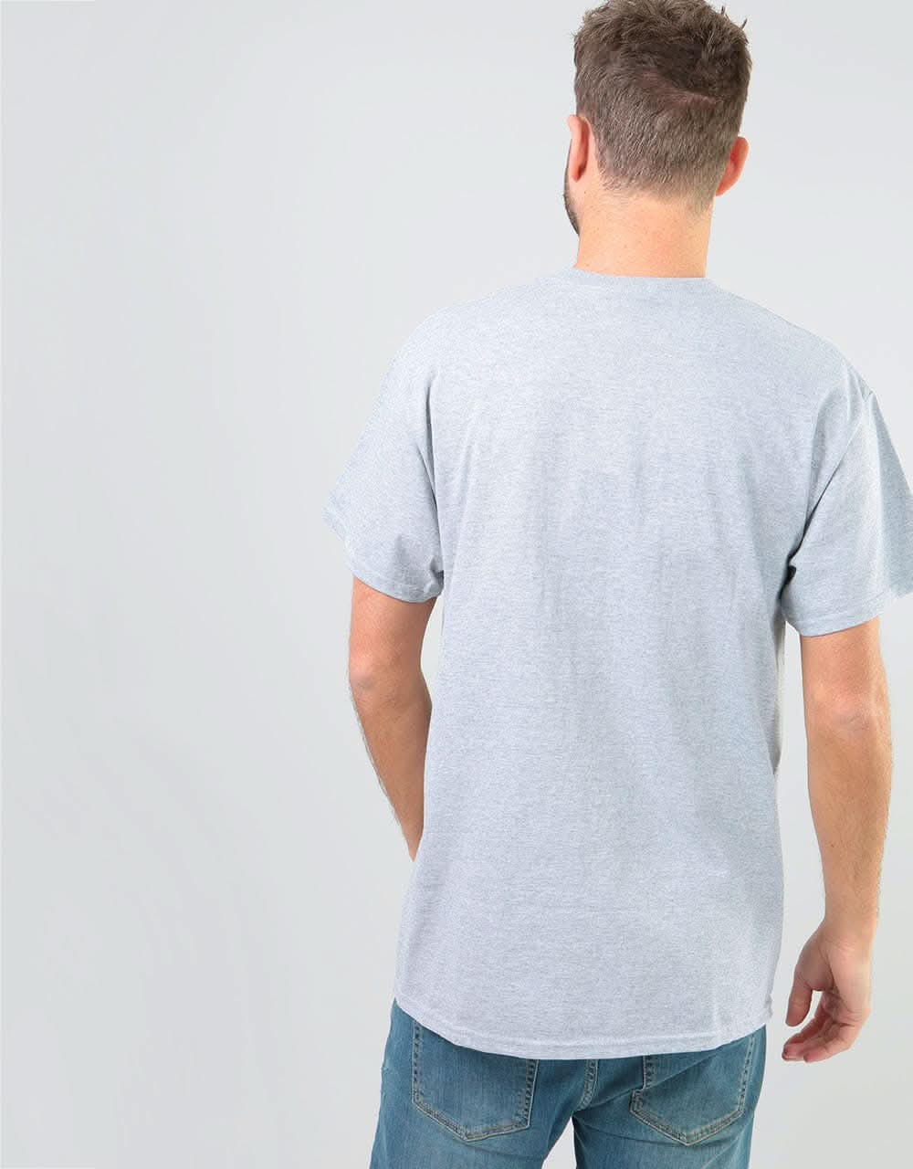 Thrasher Skate and Destroy T-Shirt - Heather Grey