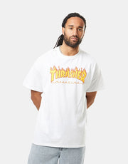 Thrasher Flame Logo T-Shirt - White