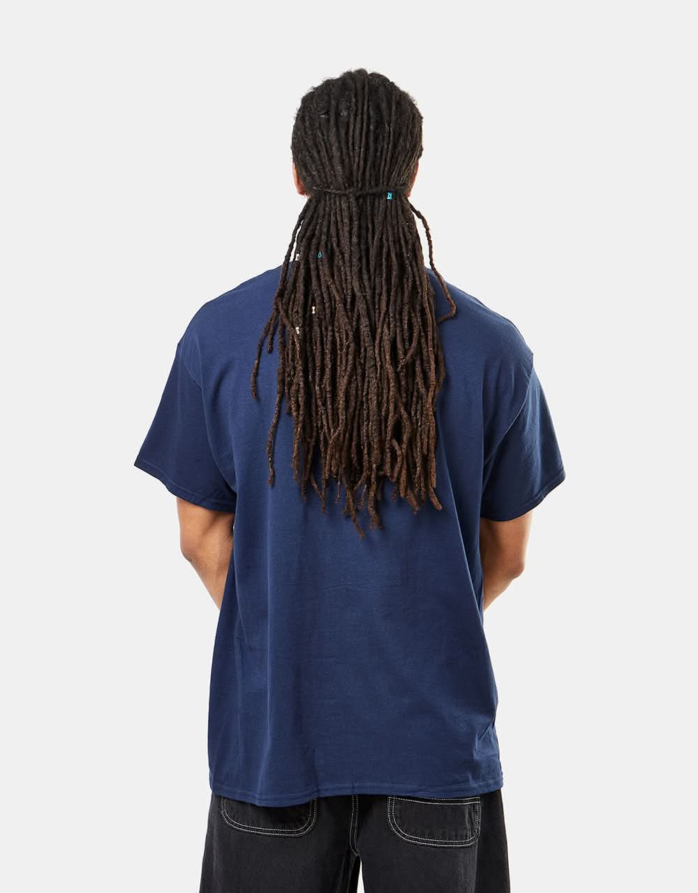 Thrasher Flame Logo T-Shirt - Navy