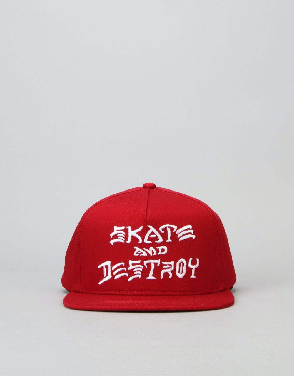 Thrasher Skate and Destroy Snapback Cap - Blood Red