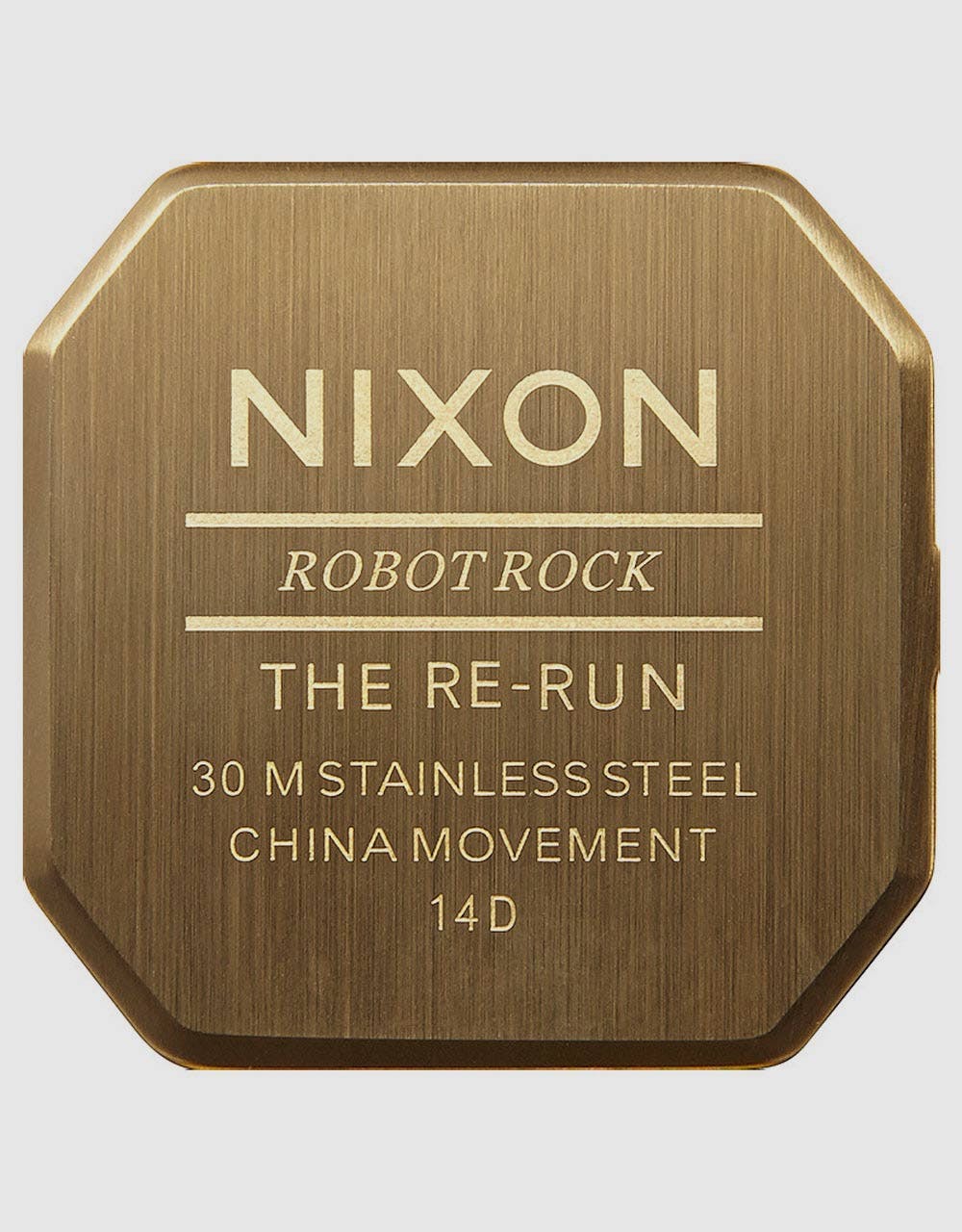 Nixon Re-Run Watch - Gold