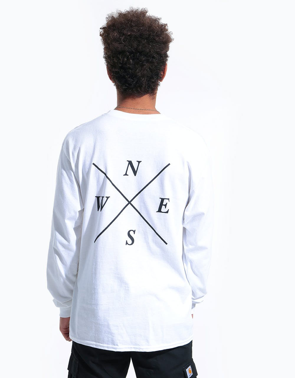Route One Four Corners LS T-Shirt - White