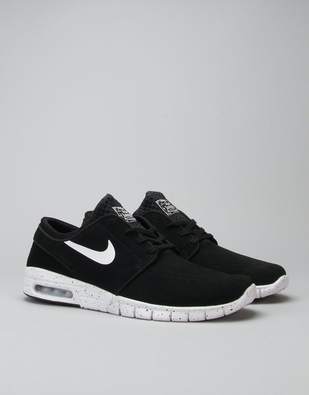 Nike SB Stefan Janoski Max Suede Shoes - Black/White