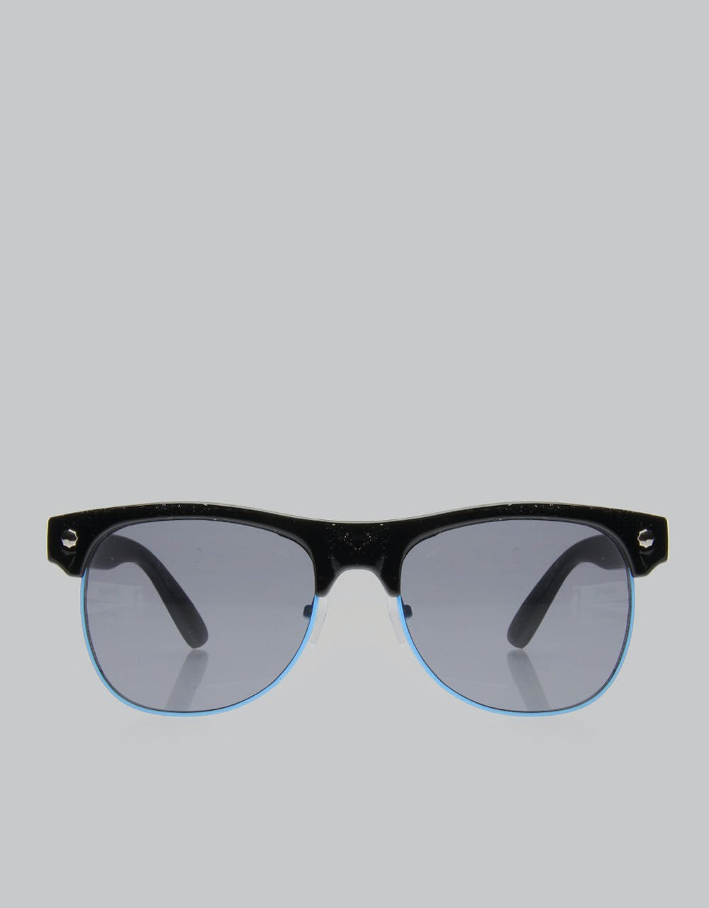Glassy Sunhater Shredder Sunglasses -  Black/Blue Trim