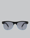 Glassy Sunhater Shredder Sunglasses -  Black/Blue Trim
