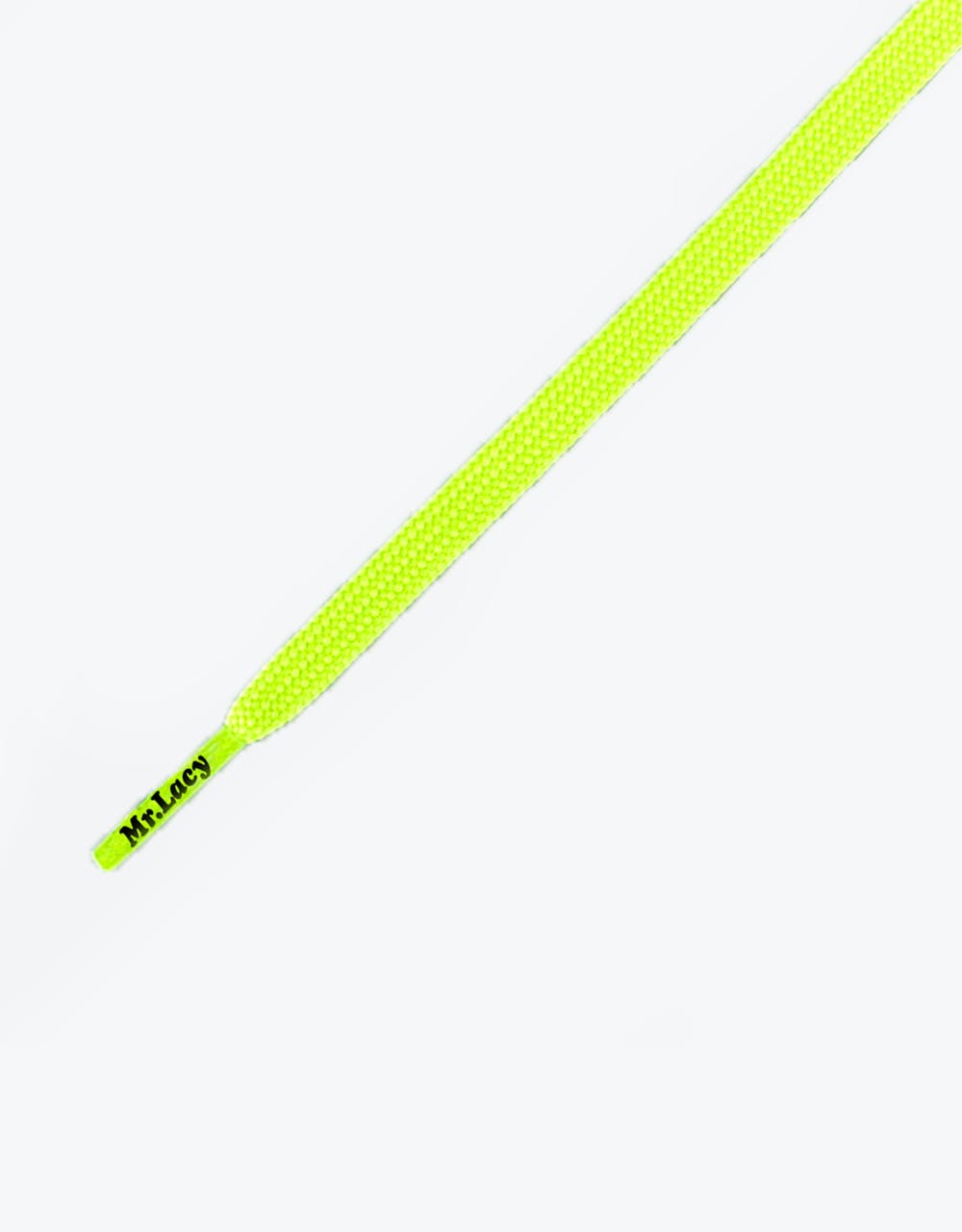 Mr. Lacy Runnies Flat Laces - Neon Lime Yellow