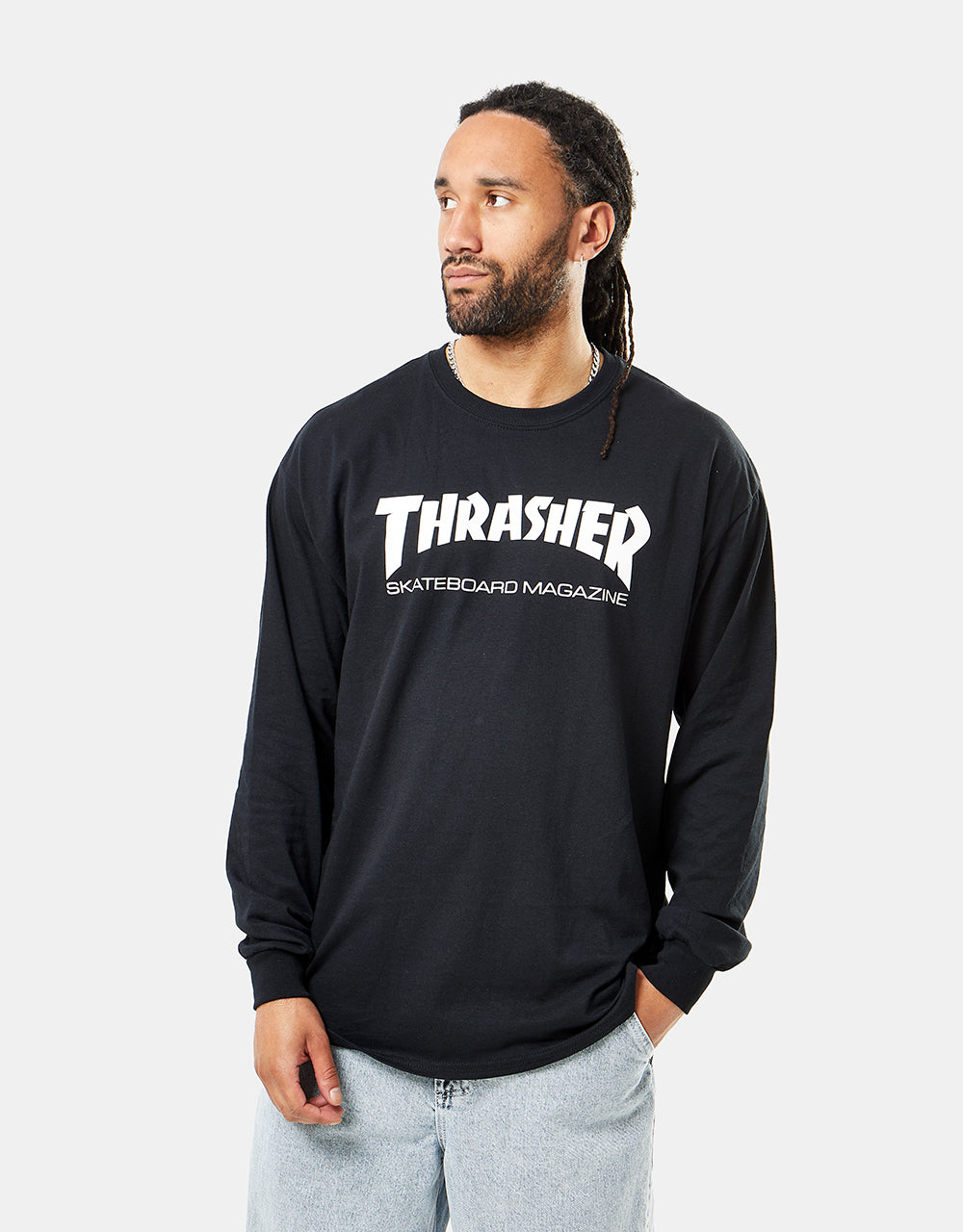 Thrasher Skate Mag L/S T-Shirt - Black