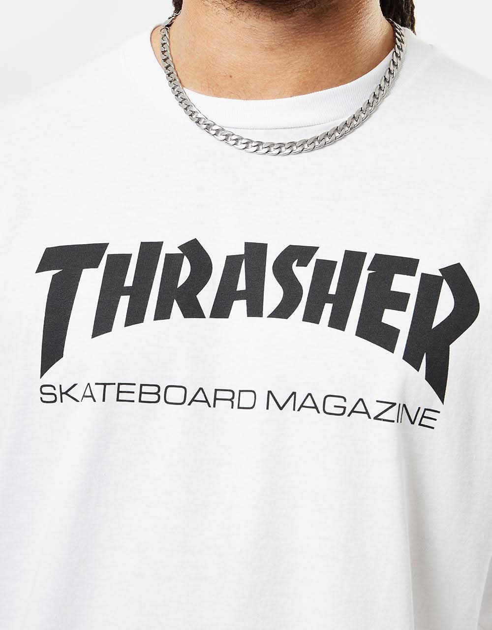 Thrasher Skate Mag L/S T-Shirt - White