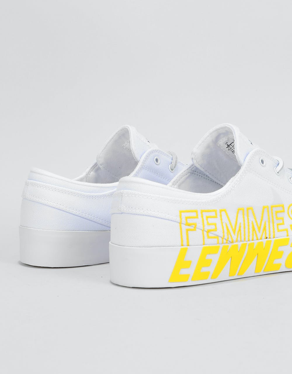 Nike SB Zoom Janoski RM QS Skate Shoes - White/Clear-White/Tour Yellow