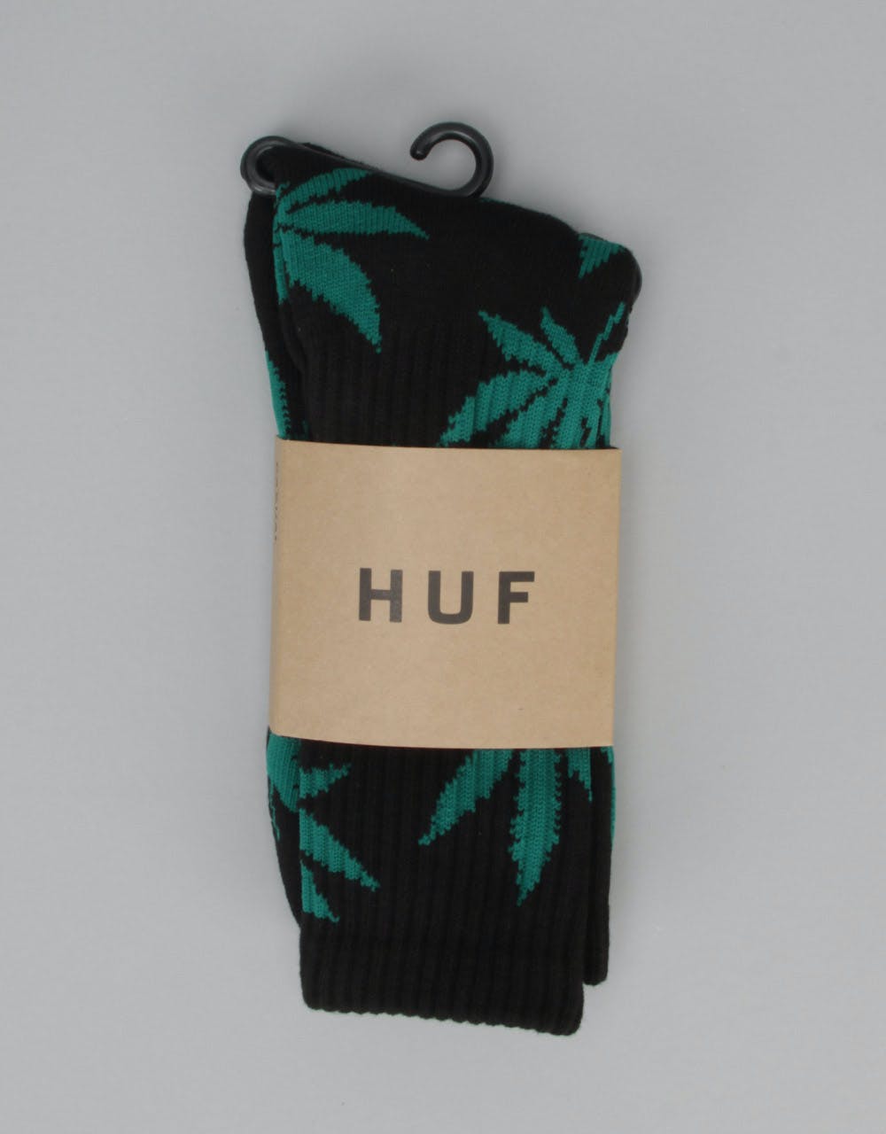 HUF Plantlife Crew Socks - Black/Green