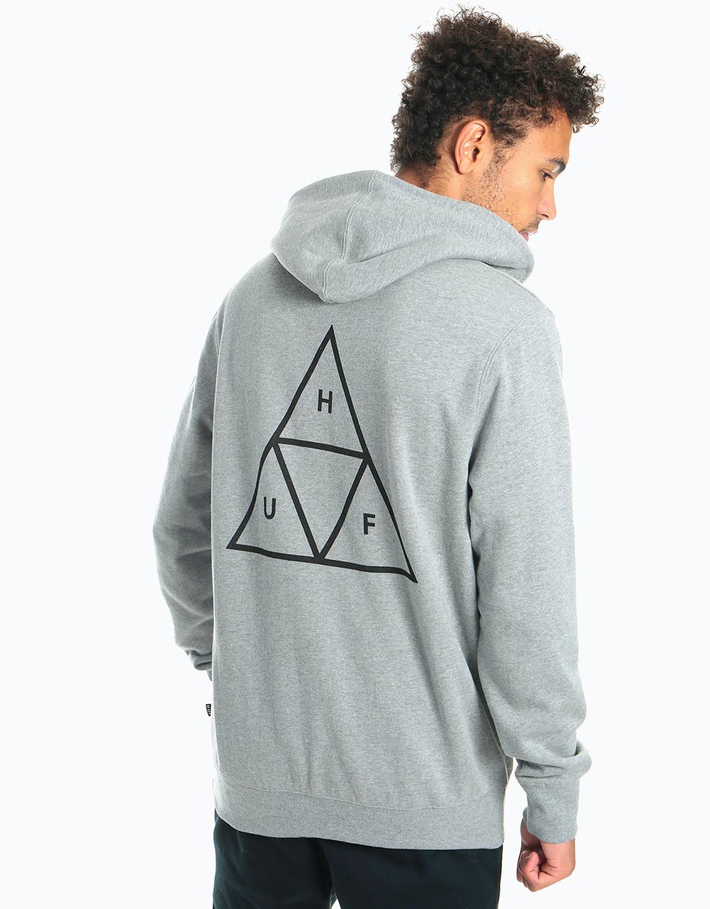 HUF Triple Triangle Pullover Hoodie - Heather Grey