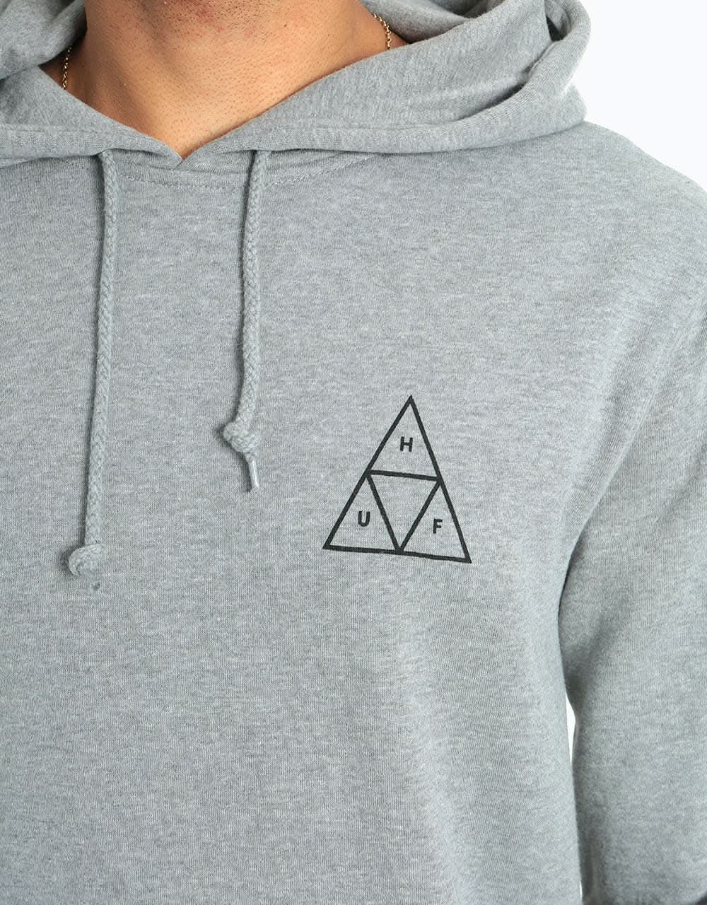 HUF Triple Triangle Pullover Hoodie - Heather Grey