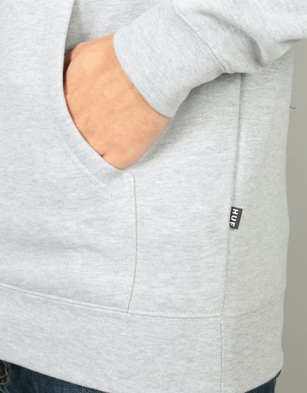 HUF Demi Script Pullover Hoodie - Heather Grey