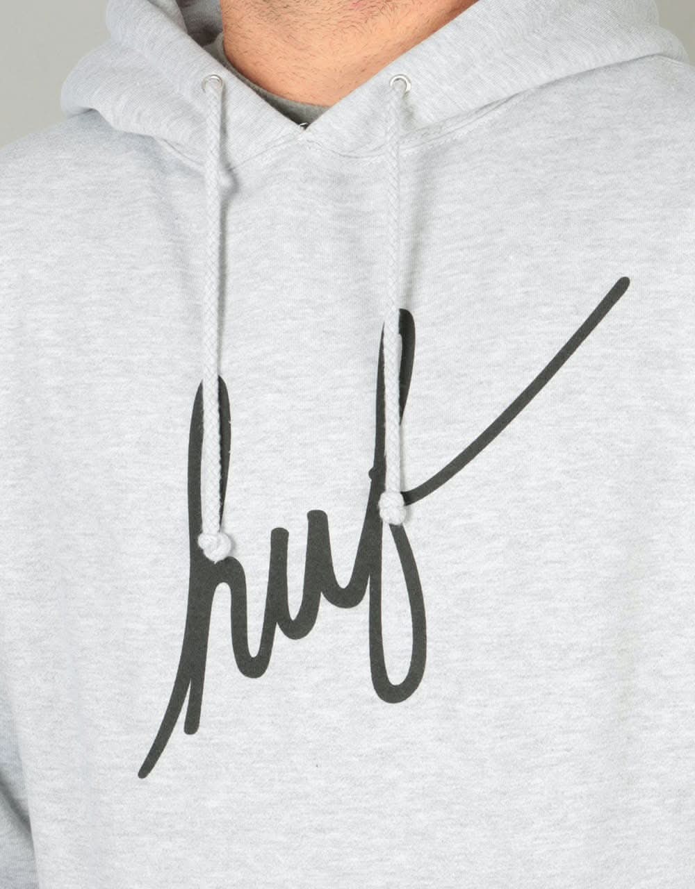 HUF Demi Script Pullover Hoodie - Heather Grey